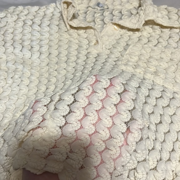 DOLCE AND GABBANA white see through golf tee. - Picture 2 of 4